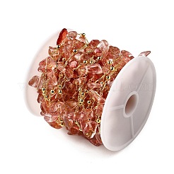 Цепочки из стеклянных бусин ручной работы CHC-F020-07G-02