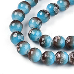 Выпечка окрашенные стеклянные бусины пряди&nbsp;DGLA-N008-10mm-07