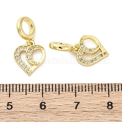 Латунь микропейв кубический цирконий европейские подвески с подвесками KK-D325-19G-01