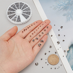 Зажимные бусины из латуни DIY-PH0004-06