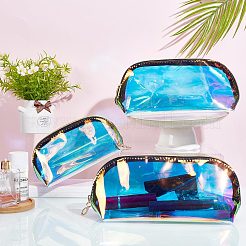3 шт. 3 стиль лазерная портативная прозрачная водонепроницаемая сумка для хранения косметики из ТПУ&nbsp;MRMJ-CP0001-16
