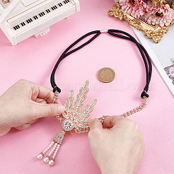 1шт. ободки из цинкового сплава со стразами OHAR-HY0001-03G