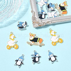 12шт 6 стиля подвески из сплава с эмалью&nbsp;ENAM-FP0002-62