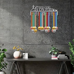 Модная железная вешалка для медалей&nbsp;ODIS-WH0023-077