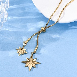 Ожерелья-слайдеры из нержавеющей стали 304 со звездами&nbsp;NJEW-R026-14G
