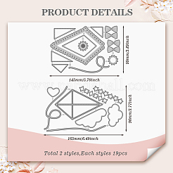 Углеродистая сталь разрезает трафареты&nbsp;DIY-WH0309-2025