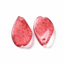 Прозрачный лак окрашенные стеклянные подвески&nbsp;GLAA-S190-014G-02