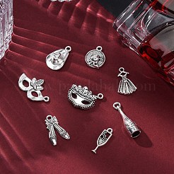 40 шт. 8 стиля подвески из сплава в тибетском стиле для банкета&nbsp;TIBE-FP0001-09