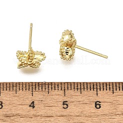 Латунь серьги&nbsp;EJEW-H157-01G-04