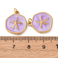 Подвески из нержавеющей стали 304 с эмалью&nbsp;STAS-U061-33G-B02