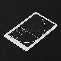 Золотое сечение пластиковая композиция Фибоначчи видоискатель AJEW-WH0314-468A