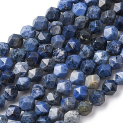 Натуральные дюмортьеритовые кварцевые бусы G-F523-17-6mm