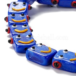 Бусы лэмпворк ручной работы LAMP-D015-07B