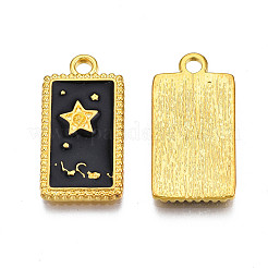 Подвески с эмалью из золотого сплава&nbsp;ENAM-S122-50G