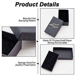 12 шт. картонные коробки для упаковки ювелирных изделий CON-HY0001-01B