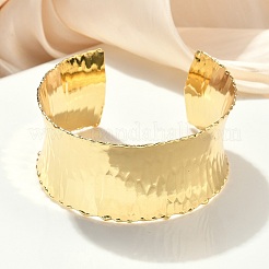 Латунь манжеты браслеты для женщин BJEW-A038-01A-G