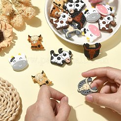 16 шт. 8 стильных экологически чистых силиконовых бусины для пищевых продуктов SIL-CJ0001-11