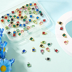 72 шт. 12 стиля подвески из латуни с покрытием на стойке&nbsp;KK-TA0001-78