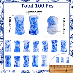 100шт фарфоровые бусины ручной работы&nbsp;PORC-SC0001-31