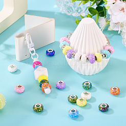 72шт 12 цвета непрозрачной смолы европейские бусины&nbsp;RESI-TA0004-39