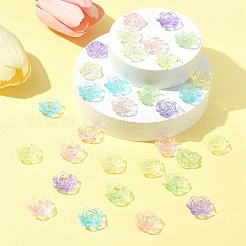 180шт 6 цвета прозрачные акриловые бусины&nbsp;OACR-FS0001-91