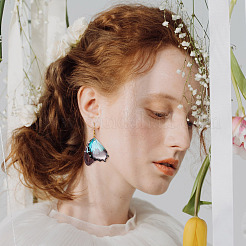 Набор для изготовления сережек в виде крыльев бабочки своими руками DIY-TA0005-12