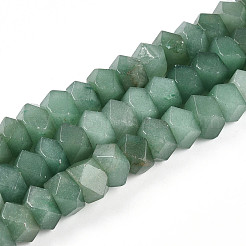 Естественный зеленый авантюрин бисер нитей G-N347-09A-08