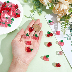 48шт 6 цвета прозрачные подвески из смолы&nbsp;RESI-AR0001-55