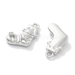 Подвески из прозрачного кубического циркония с микропейвом&nbsp;KK-M102-02P