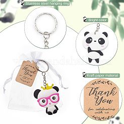 Брелок для ключей из пластика ПВХ в виде панды&nbsp;KEYC-OC0001-04