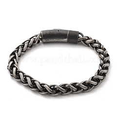 Браслеты из цепочек из нержавеющей стали 304 для женщин и мужчин BJEW-A031-04D-AS