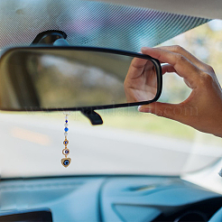 2шт сплав горный хрусталь кулон украшения HJEW-FH00021