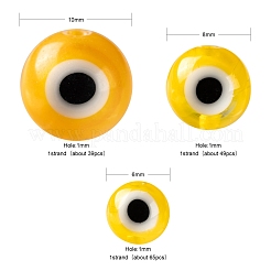 3 нить 3 стилей ручной работы сглаз лэмпворк круглые бусы&nbsp;LAMP-LS0001-12G