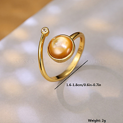 Простое цветное серебряное кольцо с овальной бусиной для женщин GZ9056