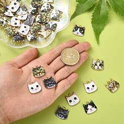 Подвески из сплава с принтом в 45 стилях&nbsp;ENAM-CJ0003-46