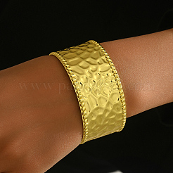 Кованый латунный браслет-манжета нерегулярной формы для женской вечеринки&nbsp;GX4833