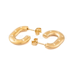 Серьги-гвоздики из нержавеющей стали 304 с ионным покрытием (IP) для женщин&nbsp;EJEW-P279-08G