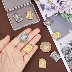 8 шт. подвески из нержавеющей стали 304 двух цветов&nbsp;STAS-UN0042-20