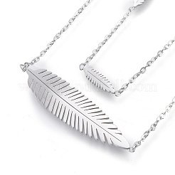 Многорядные браслеты из нержавеющей стали 304 BJEW-K219-09P