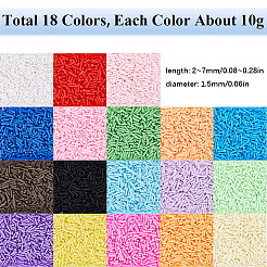 180гр 18-хцветные бусины из полимерной глины ручной работы CLAY-SC0002-11