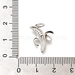 Латунные микропаве прозрачные подвески с фианитом&nbsp;KK-L225-004P-02