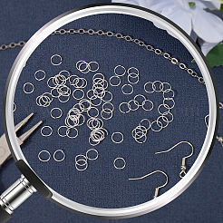 100 шт. 925 открытых кольца из стерлингового серебра STER-CN0001-41