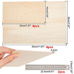 Прямоугольная фанера из липы WOOD-OC0001-66