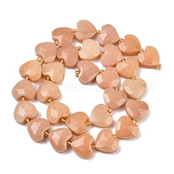 Нити бусин из натурального красного нефрита G-P592-B02-01