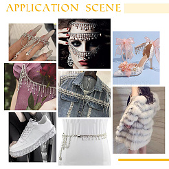 2 ярд 2-х стилевых стеклянных цепочек со стразами FIND-PH0017-01