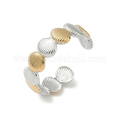 Двухцветные манжетные кольца из нержавеющей стали 304&nbsp;LS-RJEW-S635-01GP-C