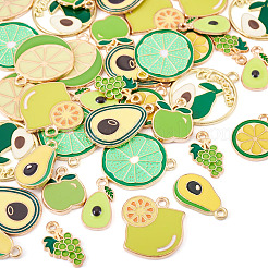 40шт 10 стиля подвески из сплава с эмалью&nbsp;ENAM-TA0003-06