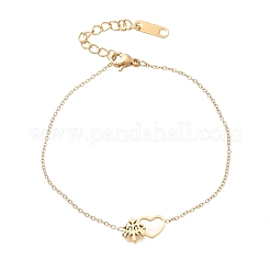 Браслеты из нержавеющей стали 304 для женщин BJEW-Z087-04G