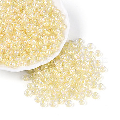 Внутри цветные прозрачные стеклянные бусины&nbsp;SEED-T009-01H