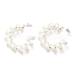 Латунные серьги-гвоздики со спиральной укладкой для женщин&nbsp;LS-EJEW-A121-21S